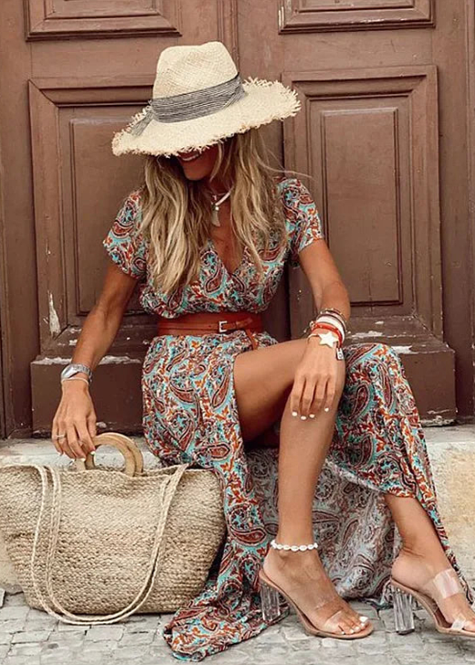 Kyla – Flowy Women’s Boho Maxi Dress