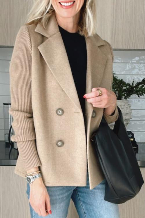 Aimie – Knit Sleeve Women’s Chic Blazer
