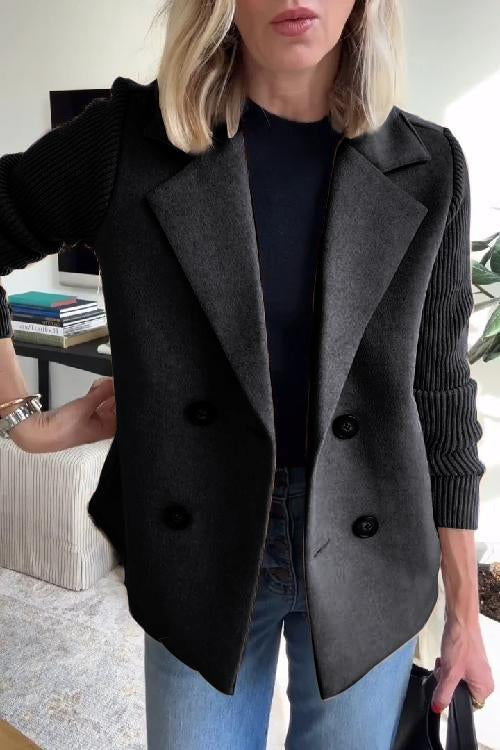 Aimie – Knit Sleeve Women’s Chic Blazer