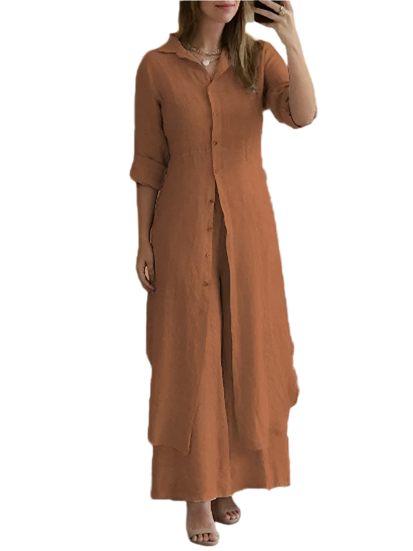 Leah – Linen Casual Set for Women