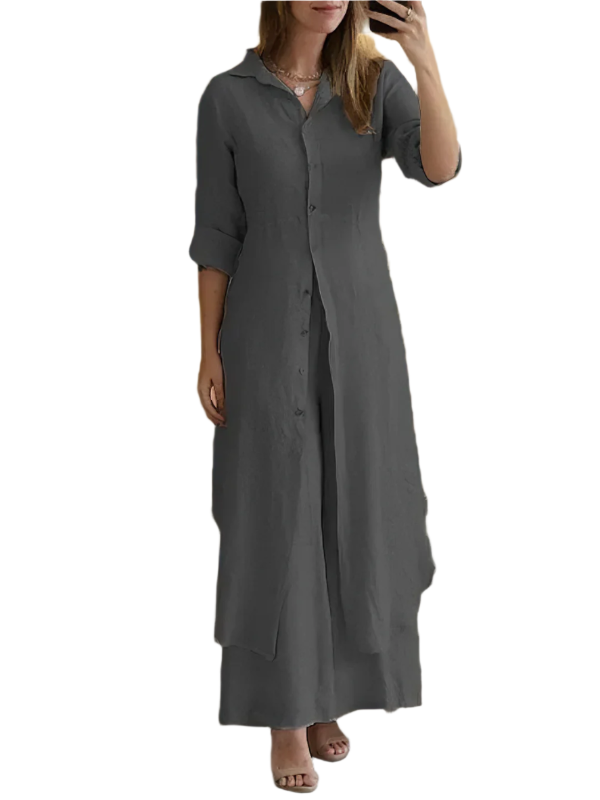 Leah – Linen Casual Set for Women