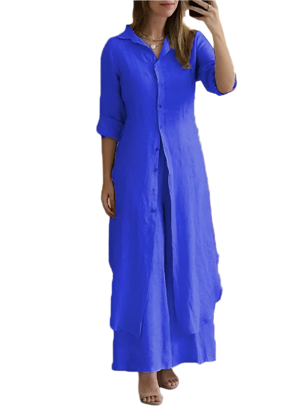 Leah – Linen Casual Set for Women
