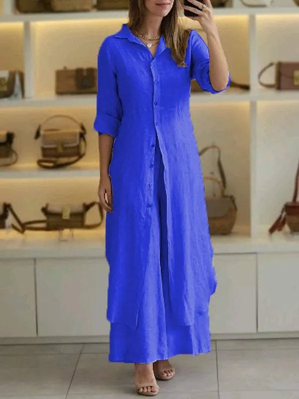 Leah – Linen Casual Set for Women