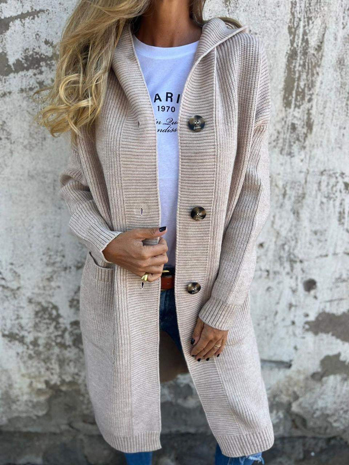 Edelyn – Elegant Long Knitted Cardigan for Women