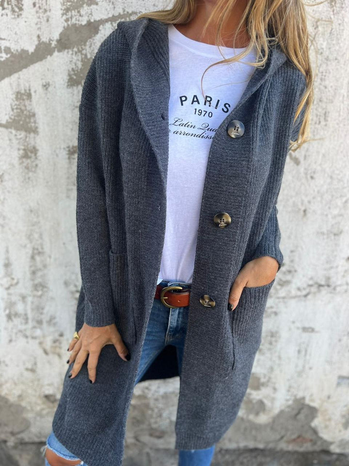 Edelyn – Elegant Long Knitted Cardigan for Women