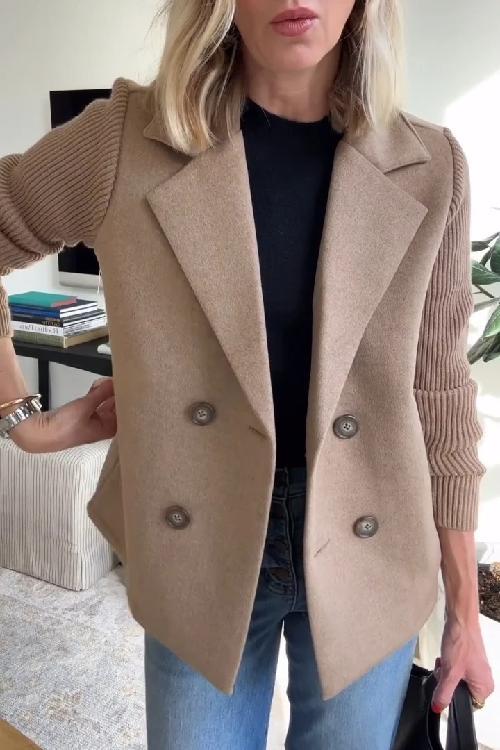 Aimie – Knit Sleeve Women’s Chic Blazer