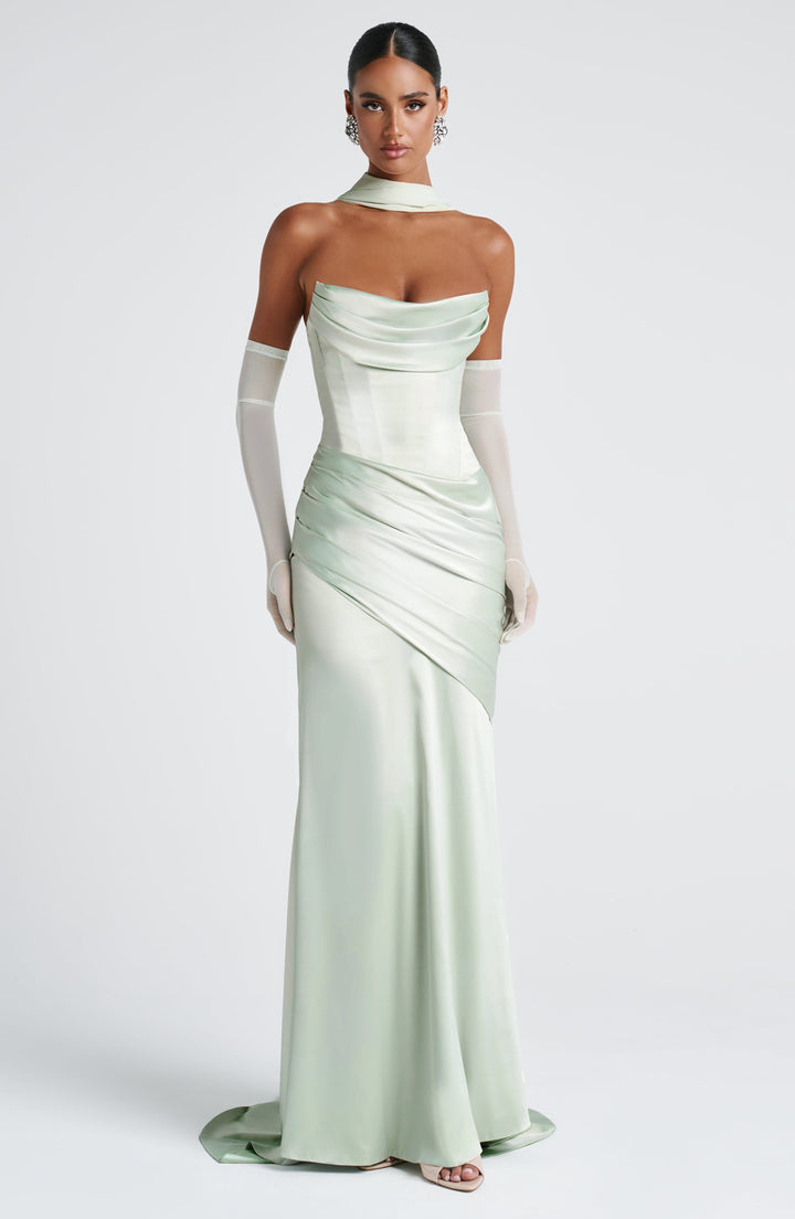 Annika – Mint Maxi Dress for Women