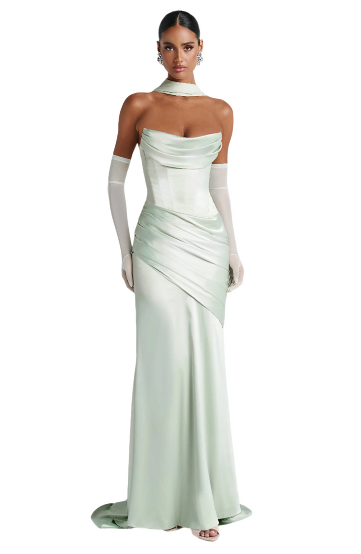 Annika – Mint Maxi Dress for Women