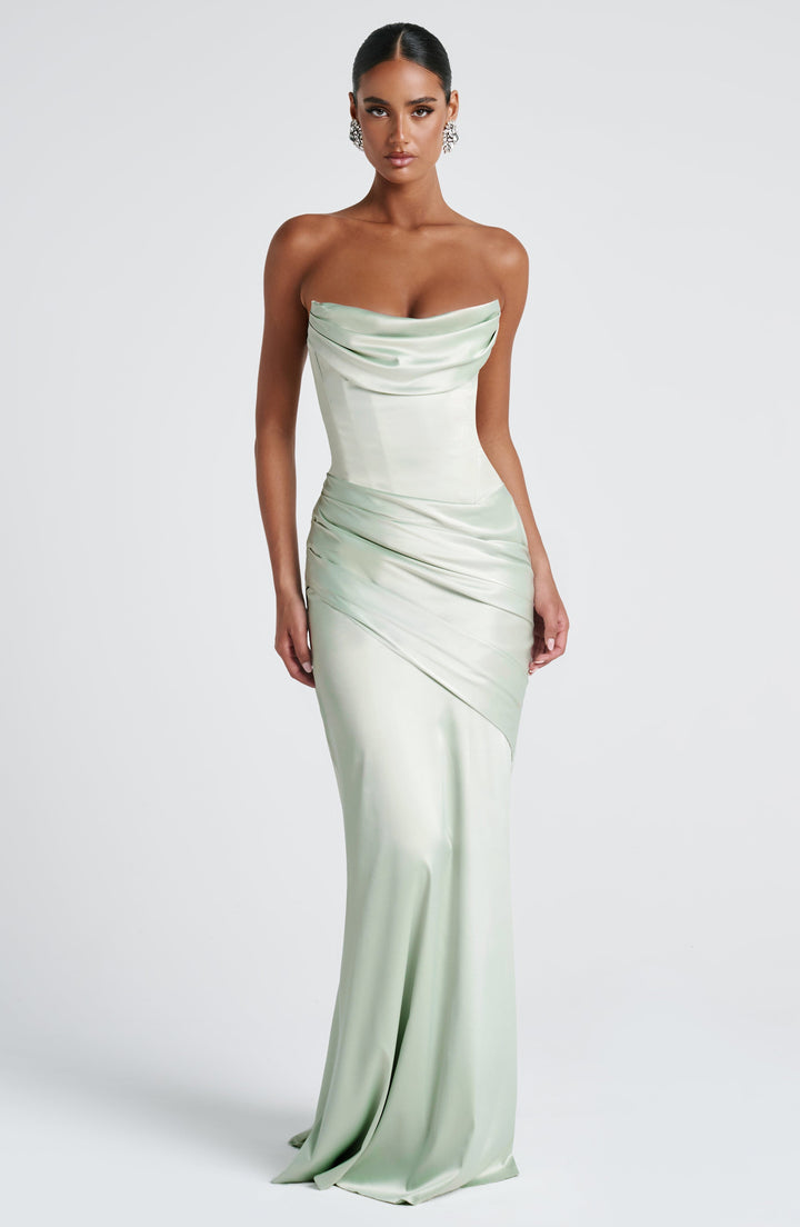 Annika – Mint Maxi Dress for Women