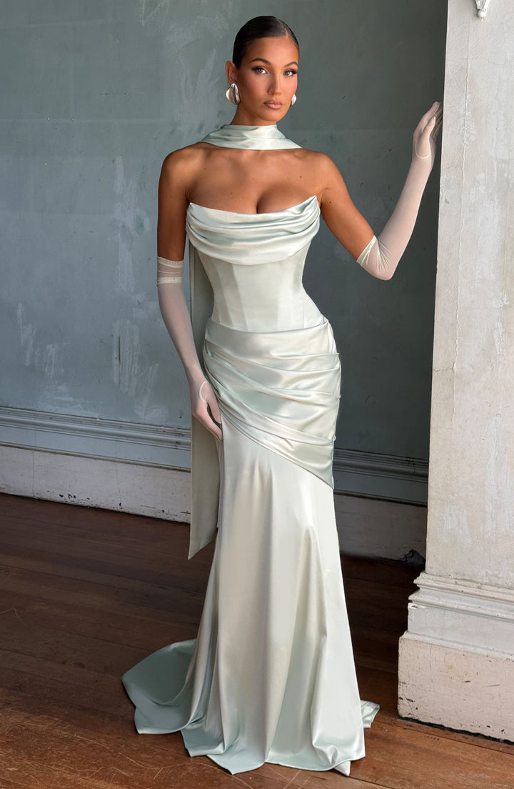 Annika – Mint Maxi Dress for Women