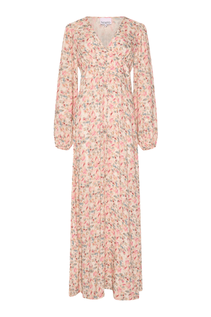 Lilith – Pink Print Maxi Dress for Women