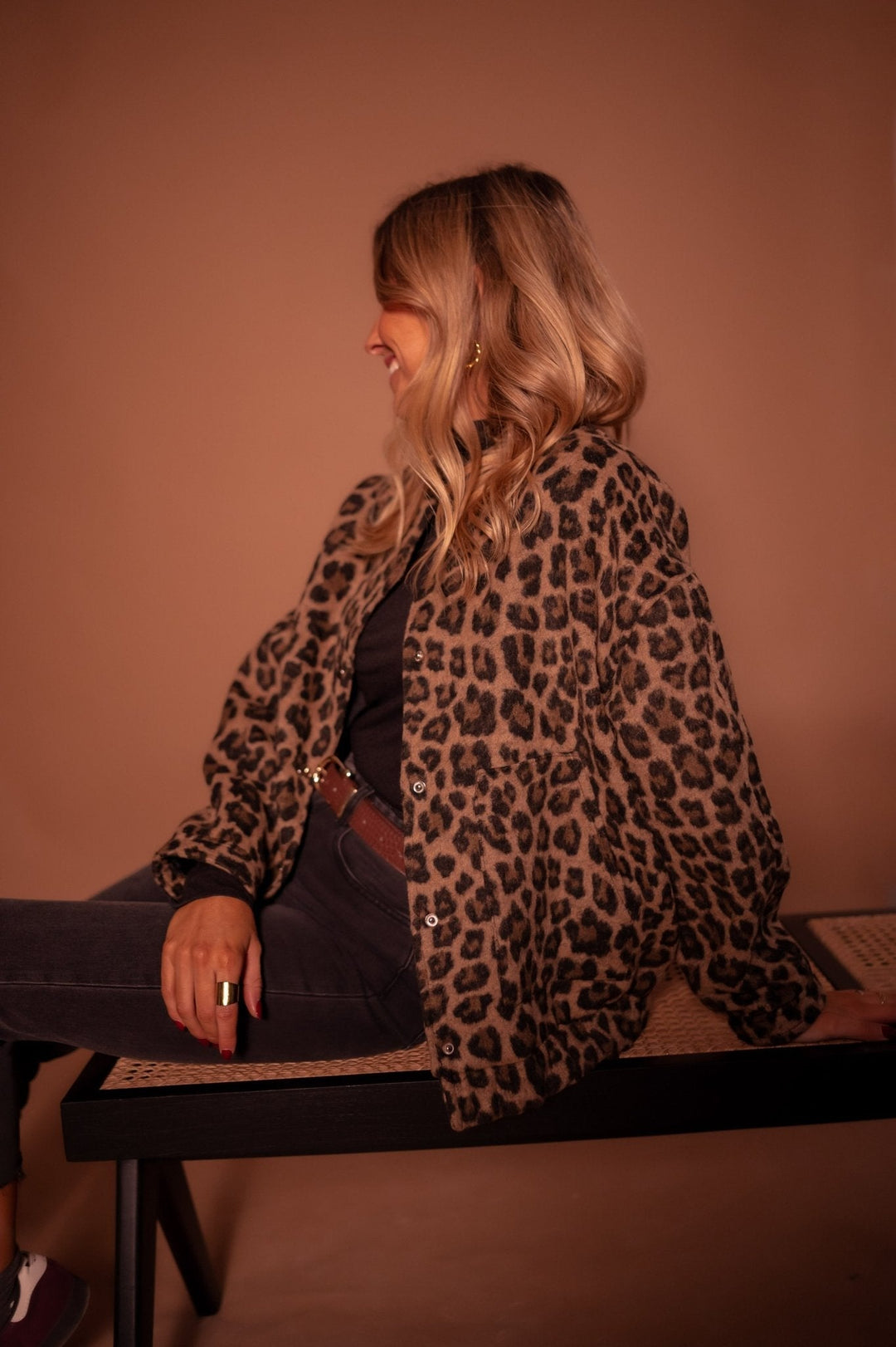 Serafina – Bold Leopard Print Women’s Jacket