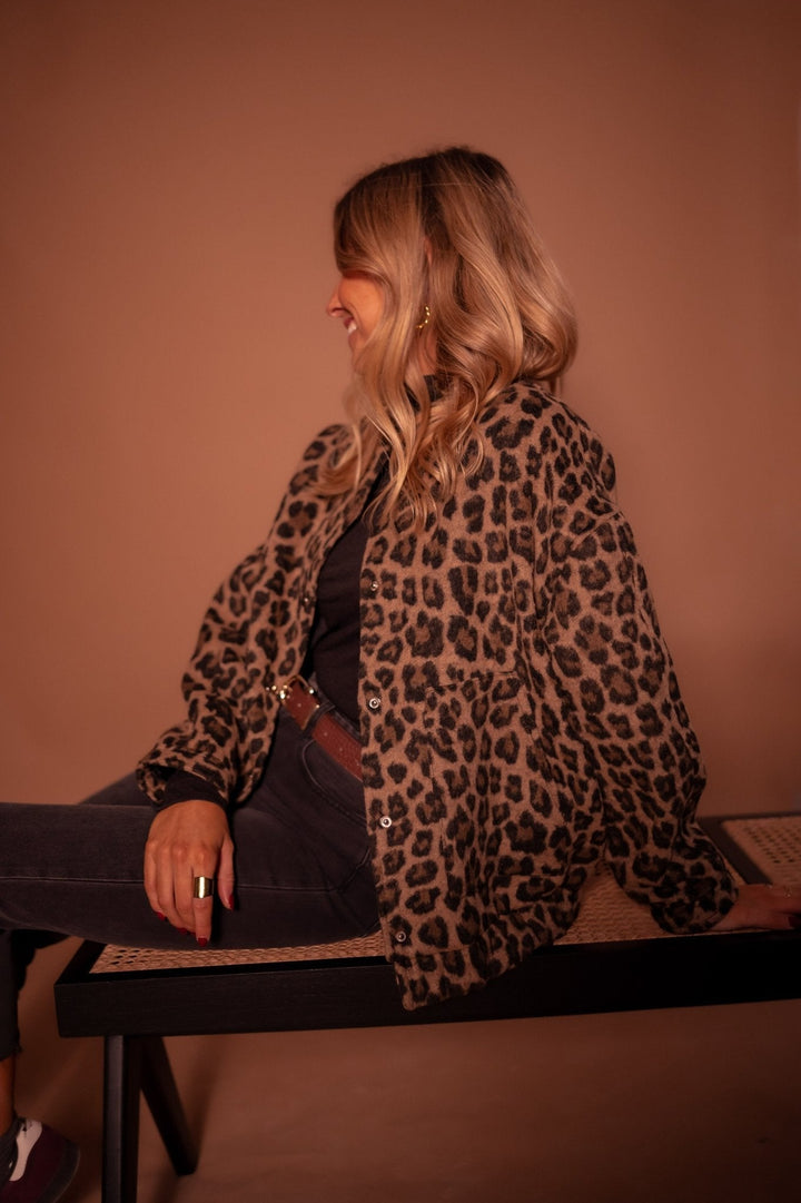 Serafina – Bold Leopard Print Women’s Jacket