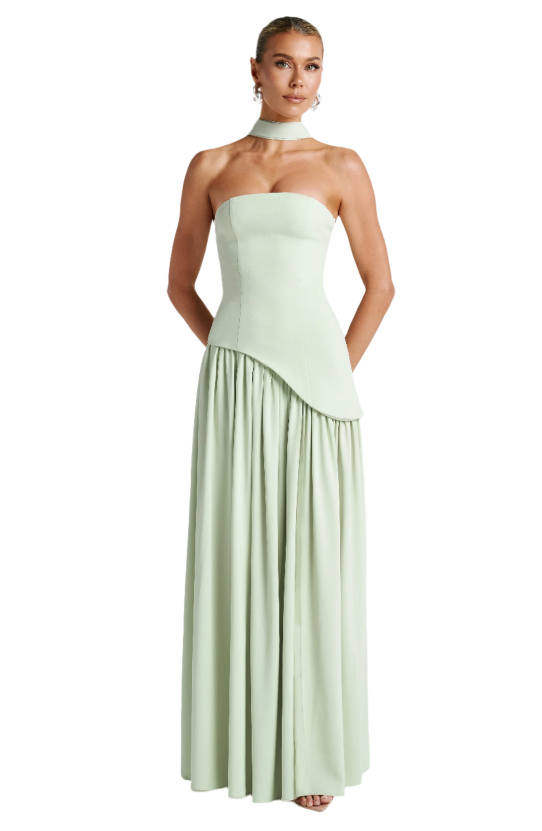 Emestine – Strapless Women’s Chiffon Maxi Dress