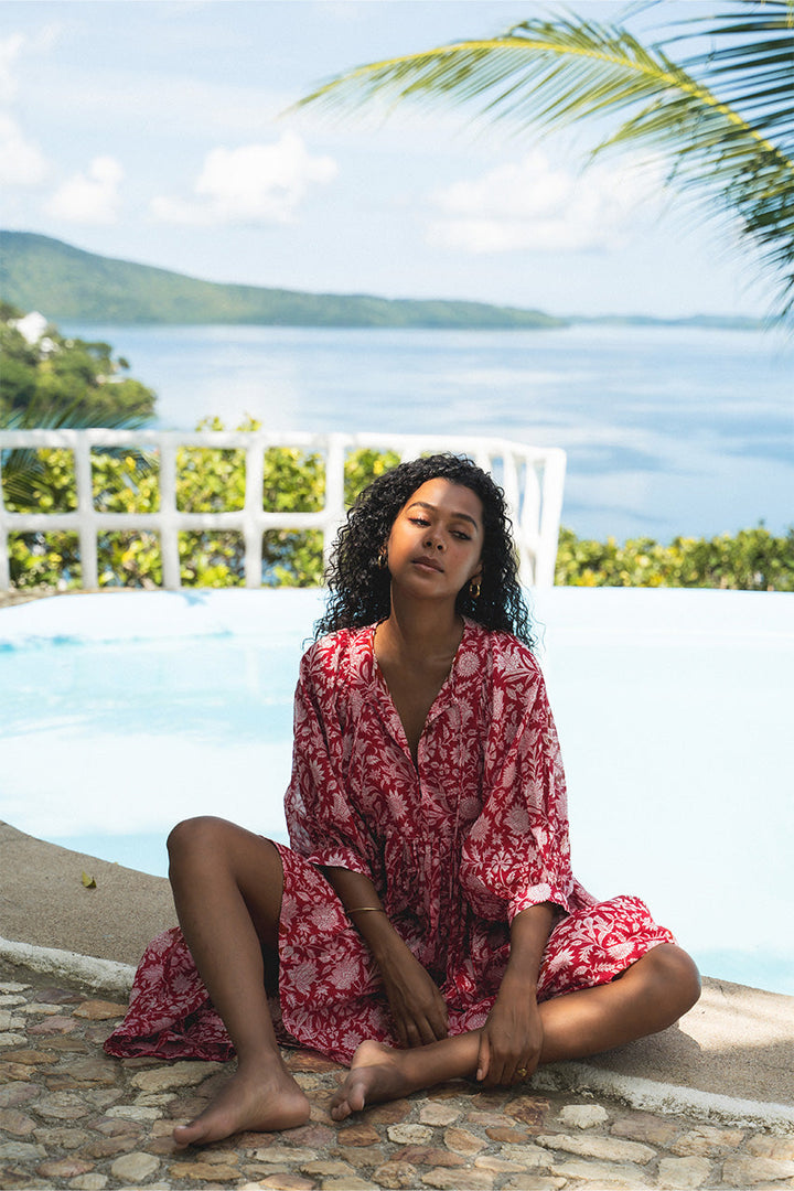Erika – Romantic Sleeved Women’s Flowy Dress