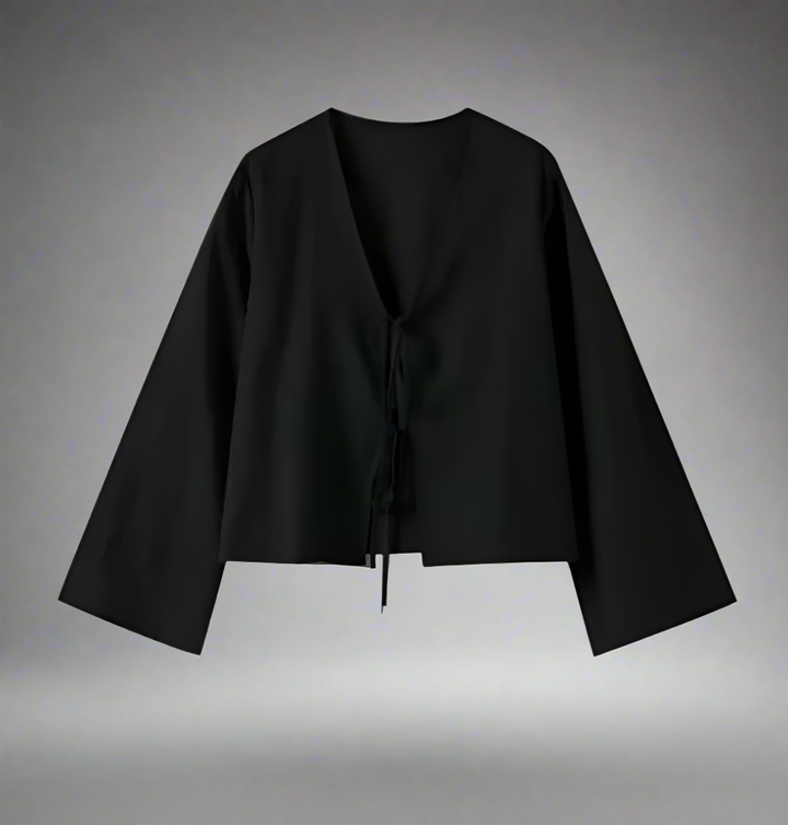Kaitlyn – Versatile Women’s Spring & Fall Tie-Up Blouse