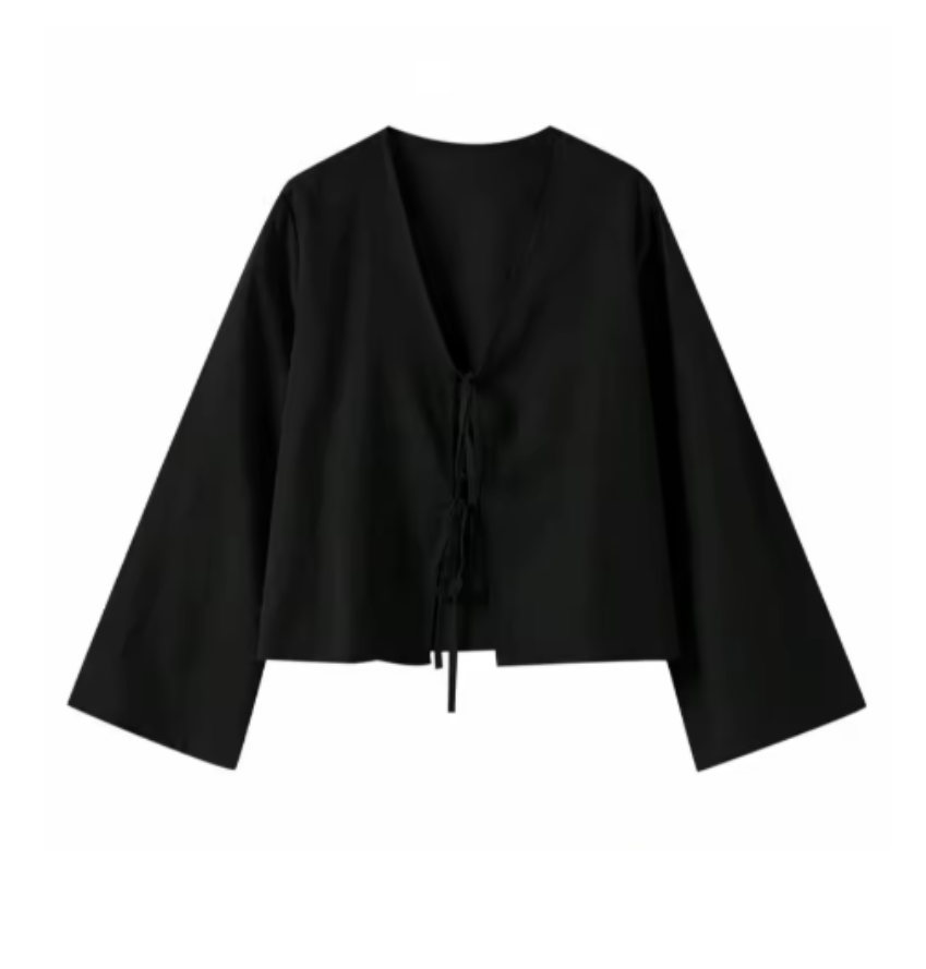 Kaitlyn – Versatile Women’s Spring & Fall Tie-Up Blouse