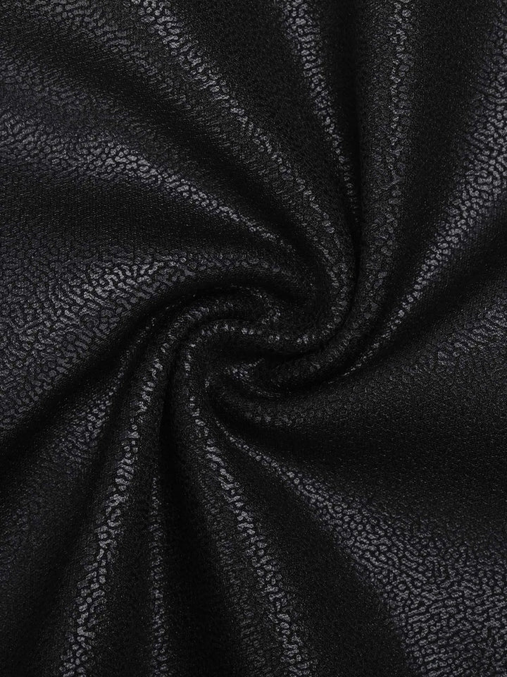 Giuliana – Faux Leather Sculpting Zip Midi Dress for Women