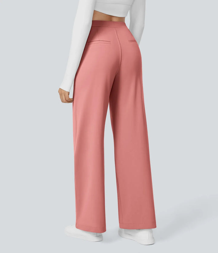 Ellie – High-Waist Women’s Tailored Trousers with Zip Pockets