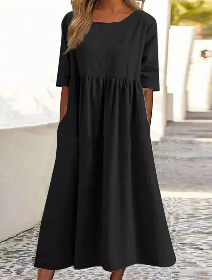 Mila – Pocket Cotton Dress for Women