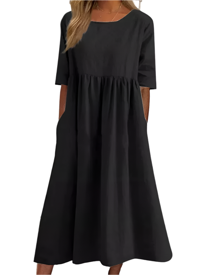 Mila – Pocket Cotton Dress for Women