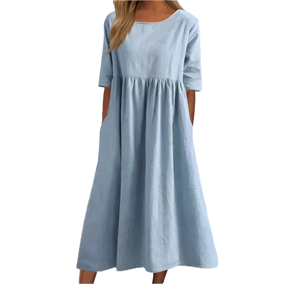 Mila – Pocket Cotton Dress for Women
