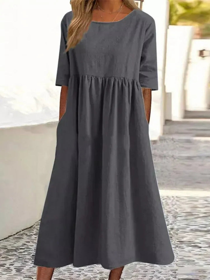 Mila – Pocket Cotton Dress for Women