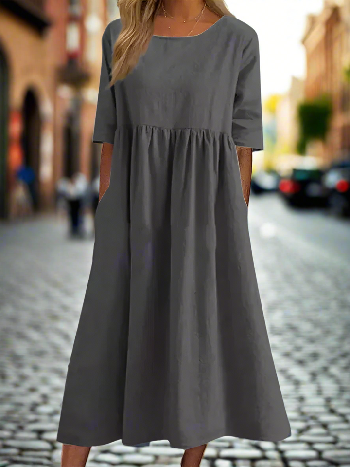 Mila – Pocket Cotton Dress for Women
