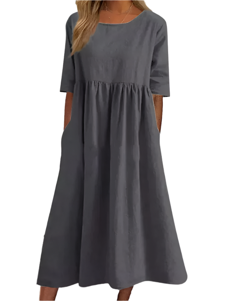 Mila – Pocket Cotton Dress for Women