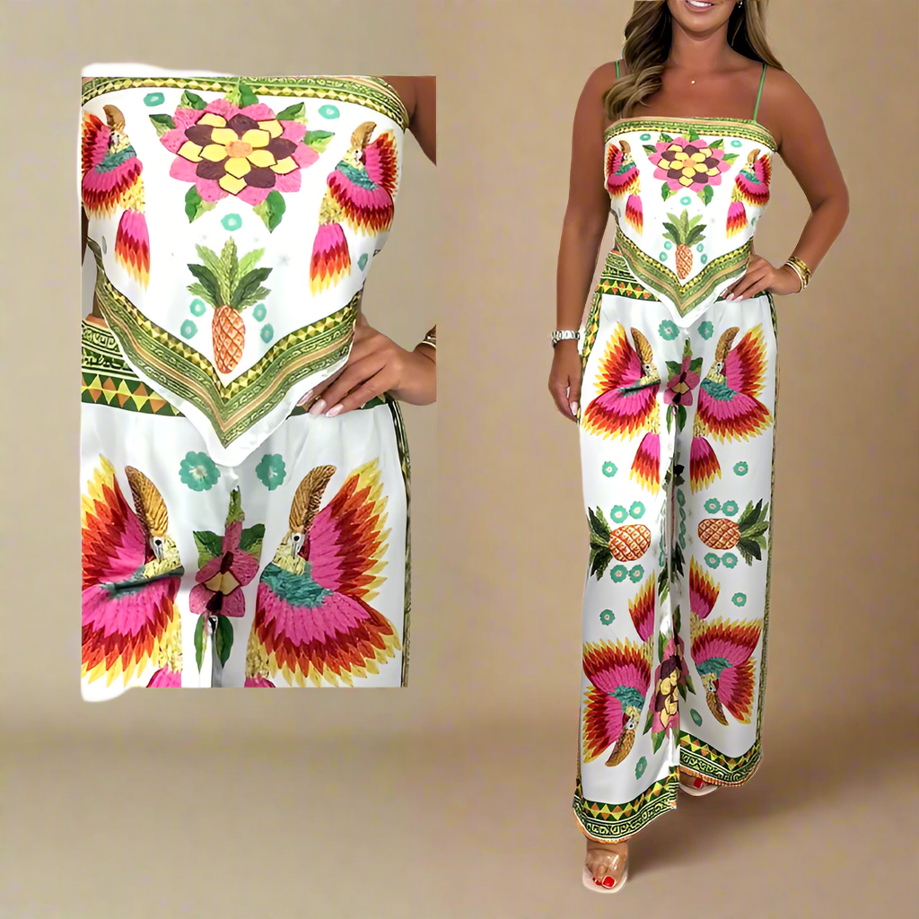 Myriam – Exotic Print Women’s 2-Piece Set