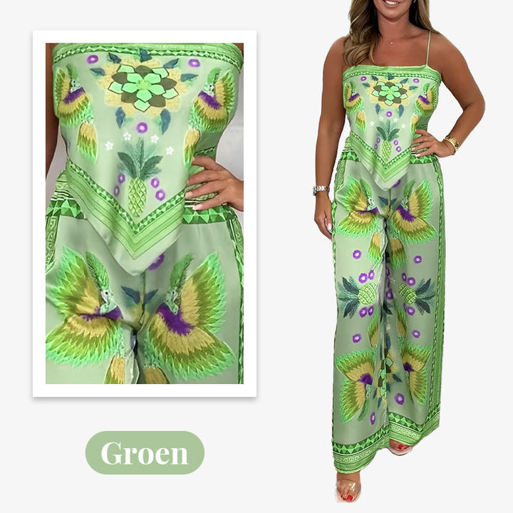 Myriam – Exotic Print Women’s 2-Piece Set