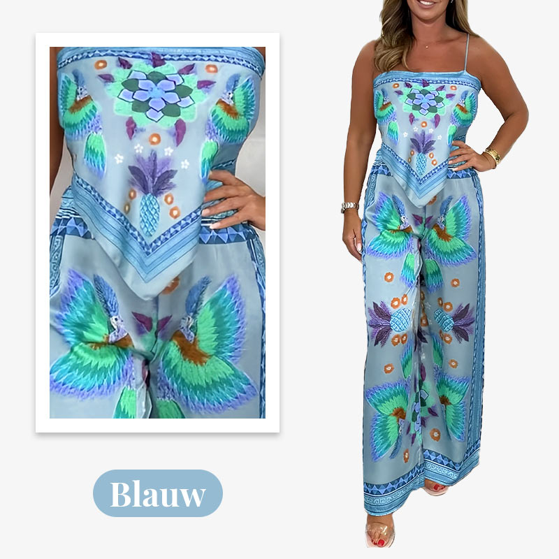 Myriam – Exotic Print Women’s 2-Piece Set