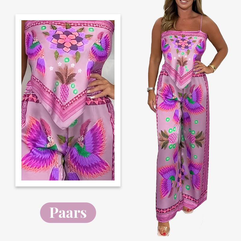 Myriam – Exotic Print Women’s 2-Piece Set