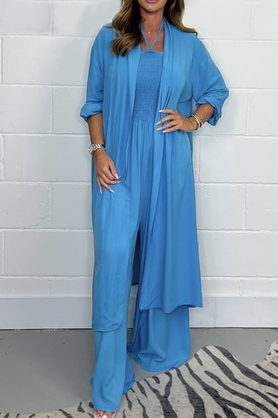 Kayla – Two-Piece Women’s Cardigan & Jumpsuit Set