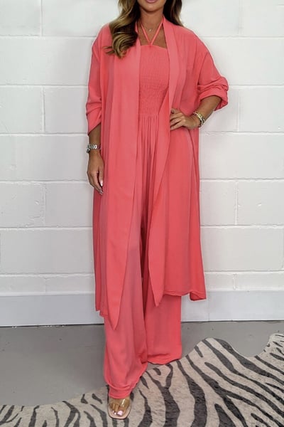 Kayla – Two-Piece Women’s Cardigan & Jumpsuit Set