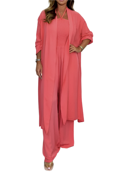 Kayla – Two-Piece Women’s Cardigan & Jumpsuit Set