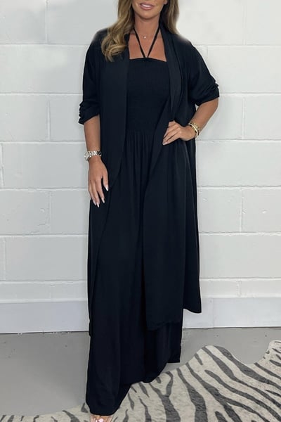 Kayla – Two-Piece Women’s Cardigan & Jumpsuit Set