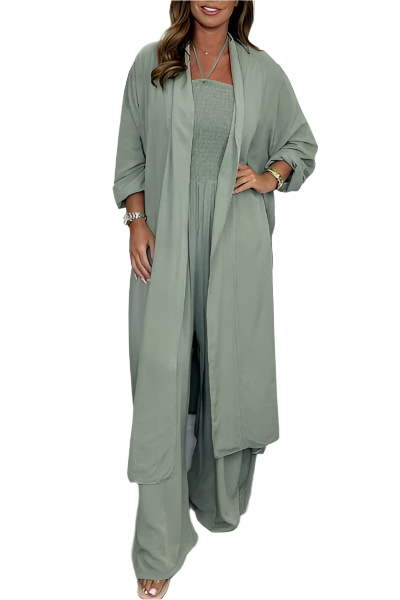 Kayla – Two-Piece Women’s Cardigan & Jumpsuit Set
