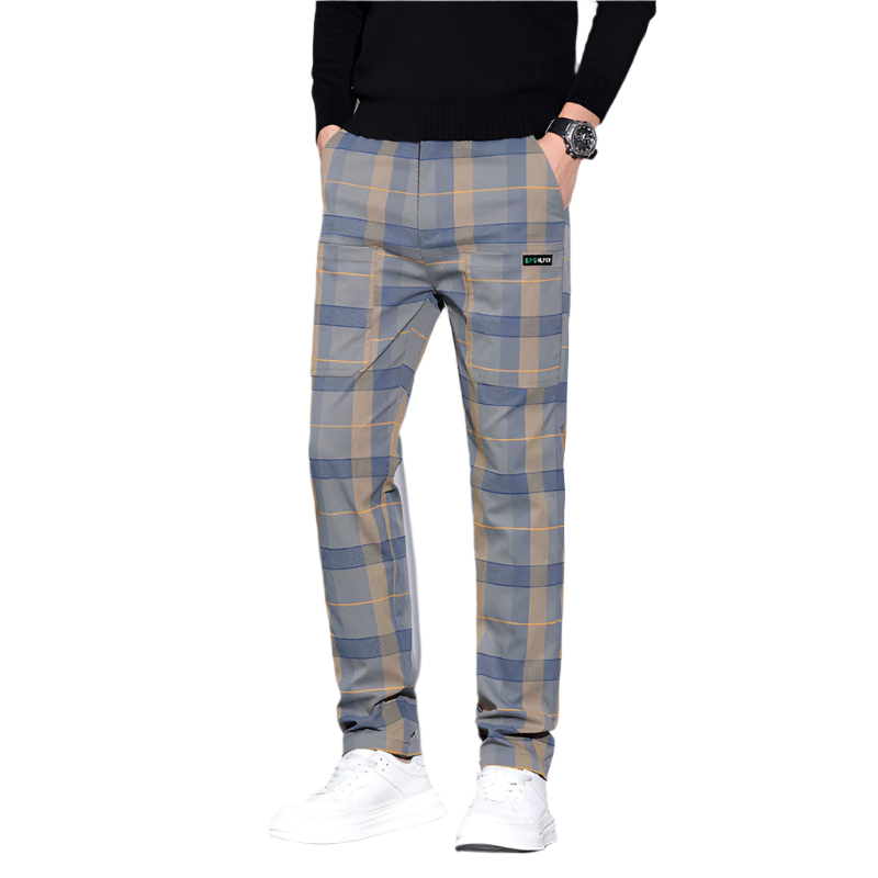 Larry – Relaxed-Fit Men’s Plaid Pants