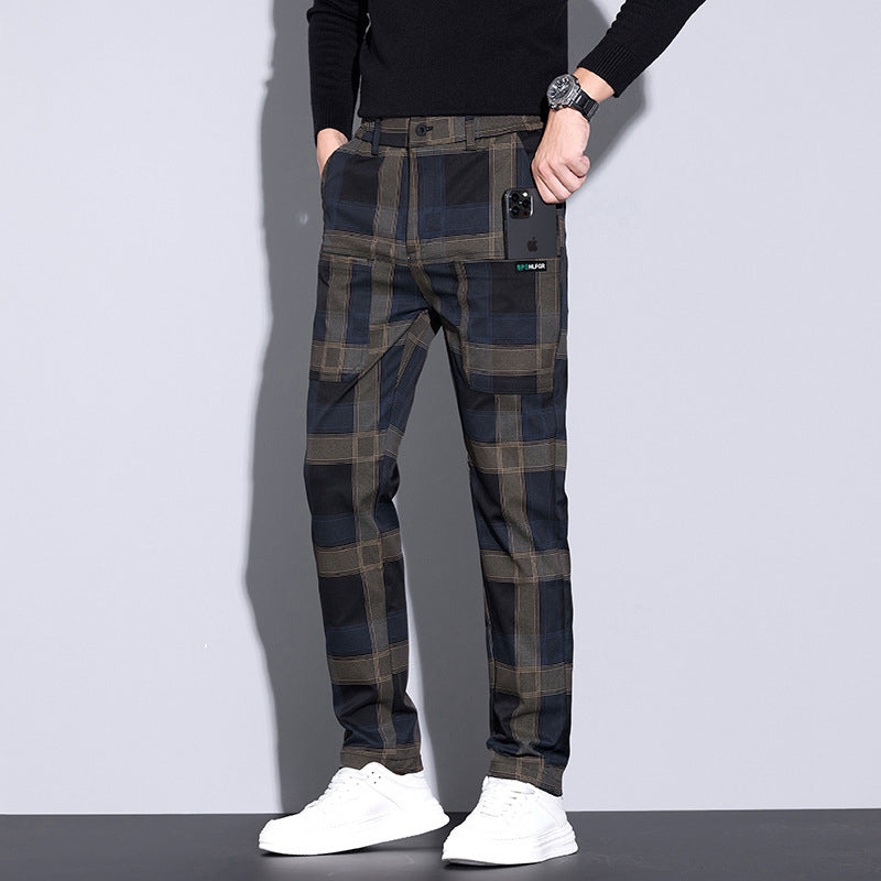 Larry – Relaxed-Fit Men’s Plaid Pants