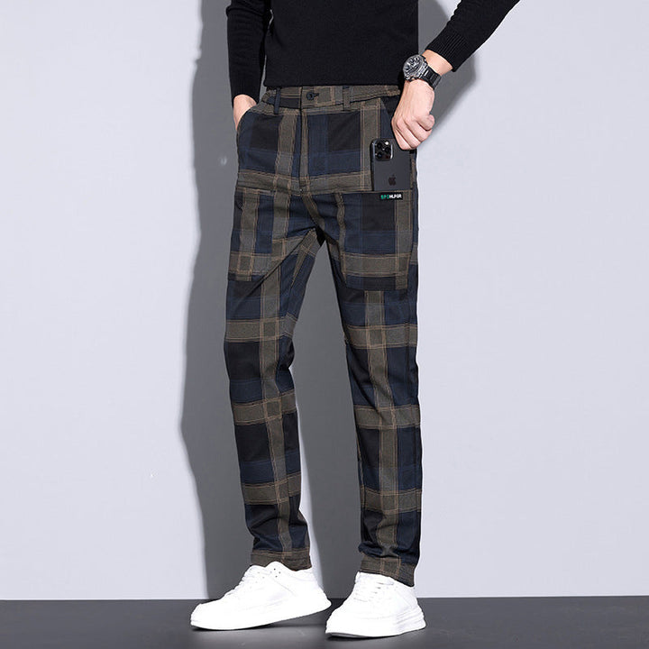 Larry – Relaxed-Fit Men’s Plaid Pants