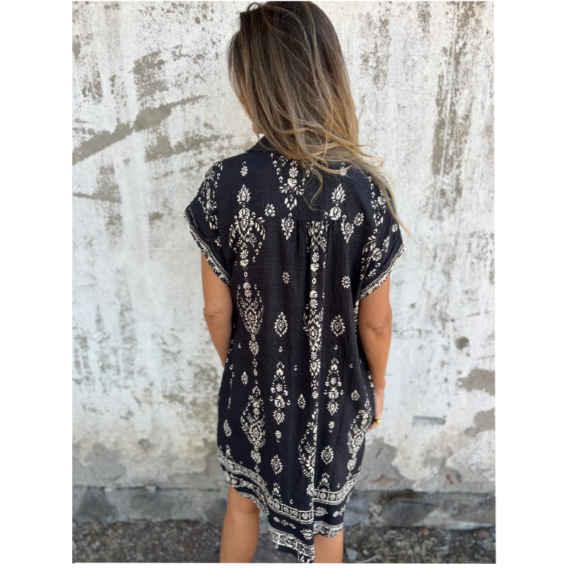 Kehlani – Effortless Style Women’s Printed Dress with Pockets