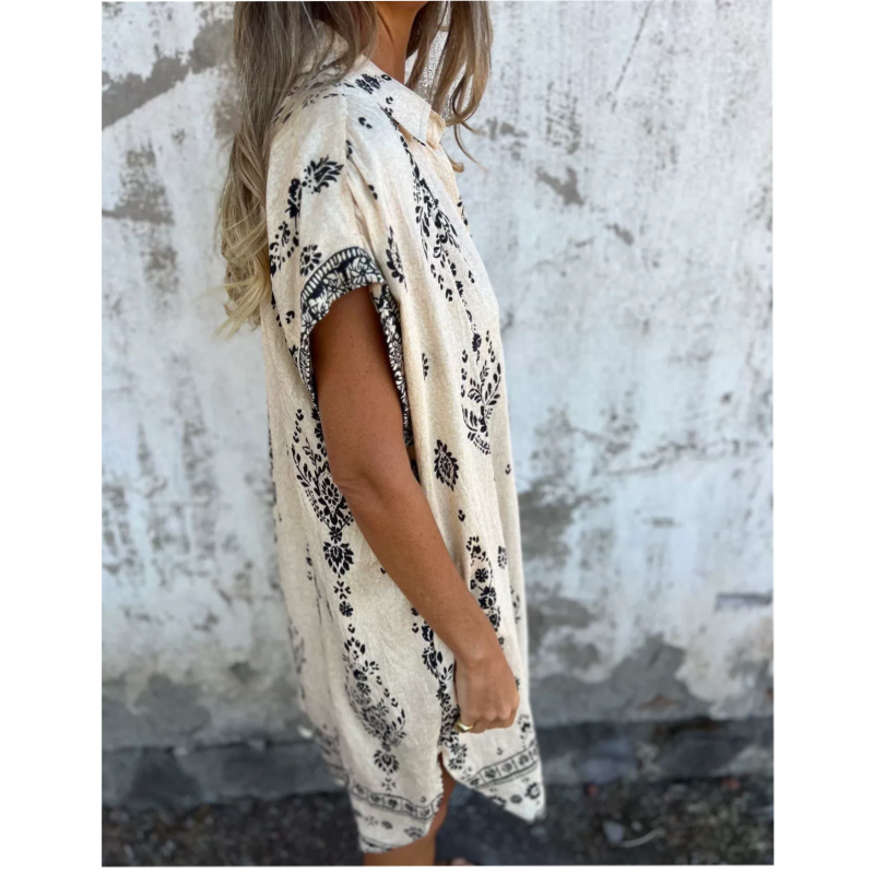 Kehlani – Effortless Style Women’s Printed Dress with Pockets