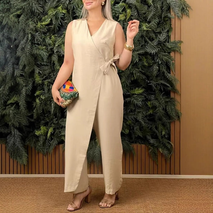 Emma – Adjustable Fit Women’s V-Neck Jumpsuit