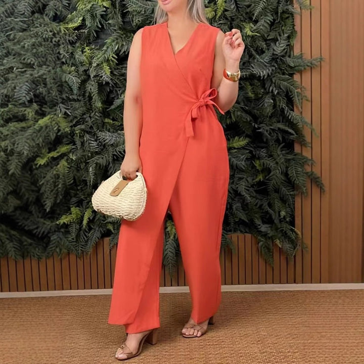 Emma – Adjustable Fit Women’s V-Neck Jumpsuit