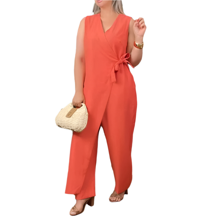 Emma – Adjustable Fit Women’s V-Neck Jumpsuit