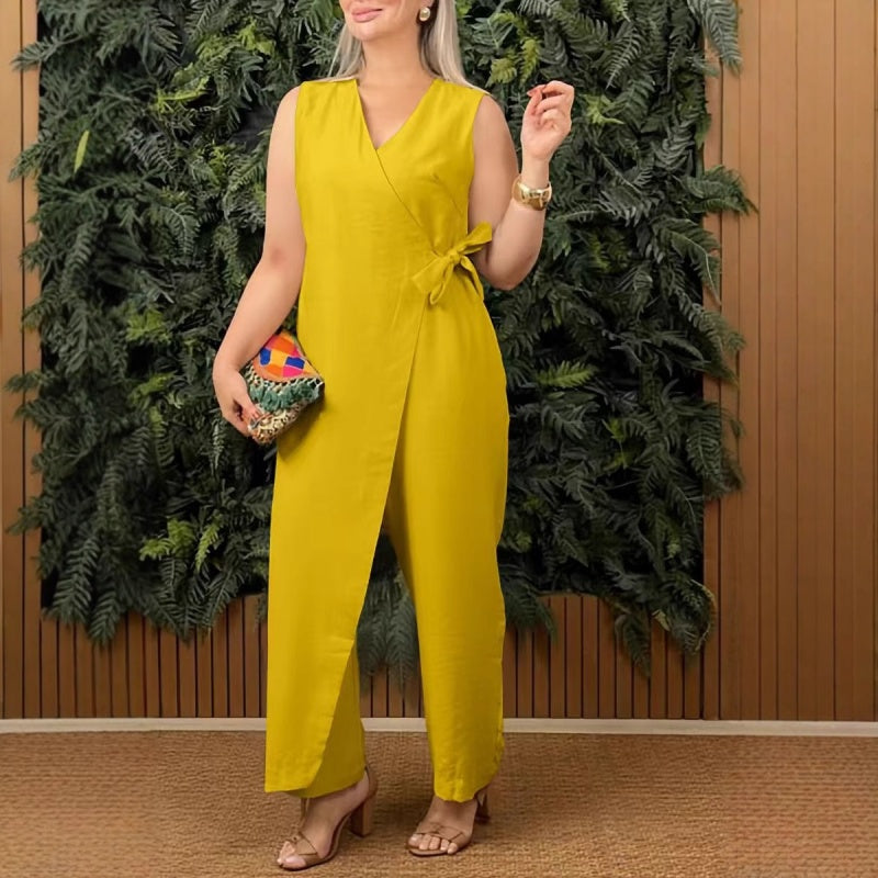 Emma – Adjustable Fit Women’s V-Neck Jumpsuit