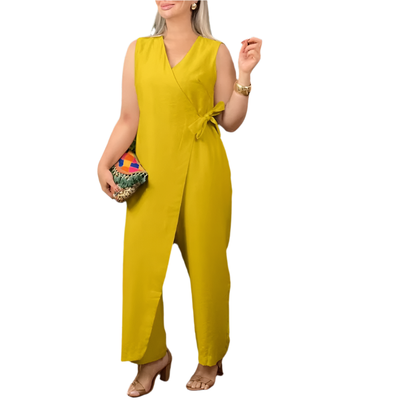 Emma – Adjustable Fit Women’s V-Neck Jumpsuit