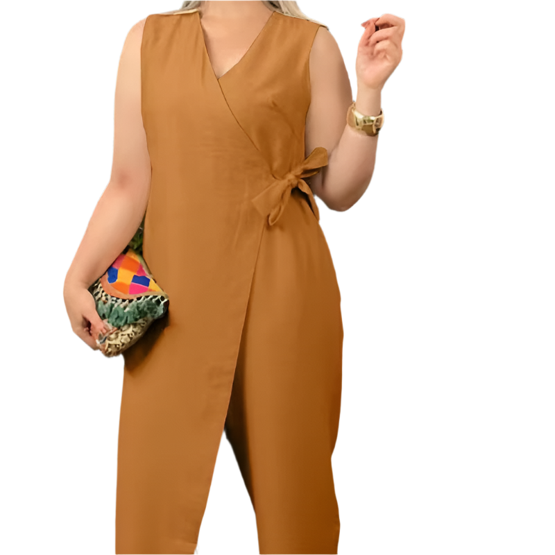 Emma – Adjustable Fit Women’s V-Neck Jumpsuit