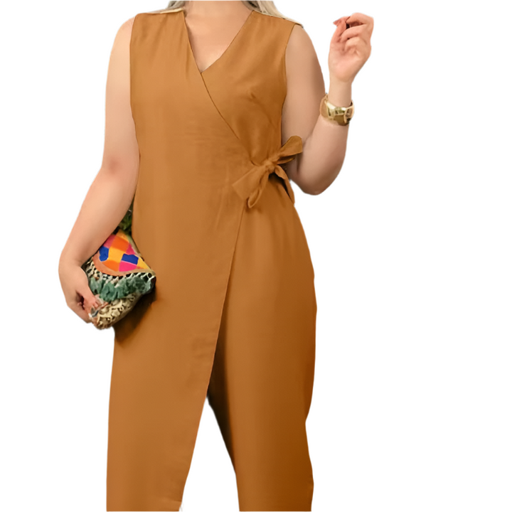 Emma – Adjustable Fit Women’s V-Neck Jumpsuit